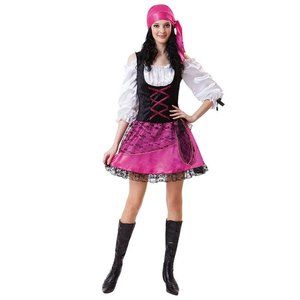 Teen Girls Totally Ghoul CARIBBEAN PIRATE Costume Size OSFM  Womens 4/6 NWT